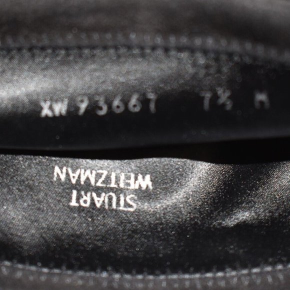 $800 STUART WEITZMAN Urban Over the Knee Boot BLACK BLOCK SUEDE 7.5 (PA28) - Picture 9 of 9